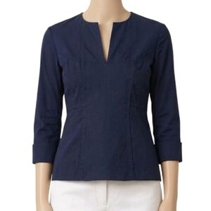 DEREK LAM NEW YORK Tailored Cotton Blouse